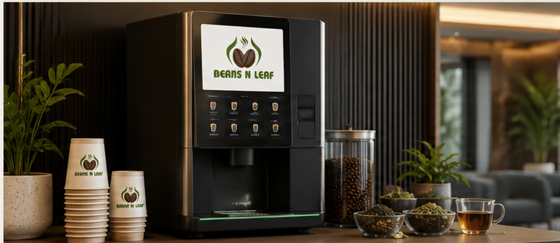 Beans N Leaf tea and coffee vending machine